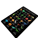 Dinosauruste Alfabeet Vaip, 120 cm x 160 cm / 47,24 colio x 63 colio