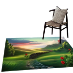 Dekoratiivne Vaip Roosimustriga, 39 * 63 coliai / 100 * 160 cm