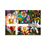 Luksuslik Kunstka&scaron;miirist Lilleline Ala Vaip - Masinpestav, 71 * 99 colių / 180 * 250 cm