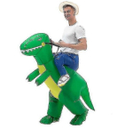 Dinosaurused t&auml;ispuhutavad t&auml;iskasvanud t&auml;iskasvanud naljaka t&auml;ispuhutavad dinosaurused sobivad halloweeni v&auml;ljam&otilde;eldud, Adult Size_Green