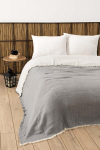 DC Home voodikate Muslin Yarn Dyed Grey, 230x250 cm
