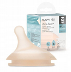 Suavinex Zero pudelile aeglase vooluga lutt, 2 tk