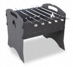 Kokkupandatav grill Komin-Expert, 40,5x35x45 cm, must