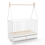 Beebivoodi sahtli ja ratastega Dreamy 120x60