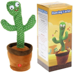 Dancing Singing Cactus Talking Chatterbox Repeats USB Interaktiivne m&auml;nguasi