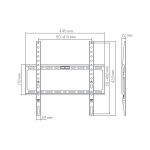Teleri kinnitus TV seinakinnitus Sbox BL-3744F 32&ndash;75" 45 kg VESA 400x400