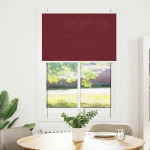plisseeritud ruloo，privaatsuse kardina Bordeaux punane 95x150 cm Kanga laius CFE99485