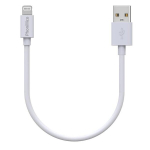 Kaabel 20cm USB Lightning Laadija Valge iPhone 14 / 14 PLUS / 14 PRO / 14 PRO MAX / 13 / 13 MINI / 13 PRO / 13 PRO MAX Phonillico