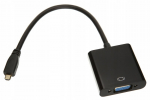 Micro HDMI - VGA ADAPTER DSUB CONVERTER + HELI