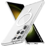 Samsung Galaxy S24 ULTRA kaas - L&auml;bipaistev silikoon integreeritud magnetringiga Phonillico&reg;