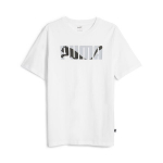 Meeste vabaaja T-s&auml;rk PUMA GRAPHICS PUMA Wording Tee PUMA White - 67718502, valge