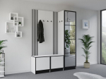 Esiku komplekt Eden plus 20, valge/must