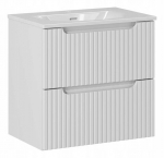 Vannitoakapp koos valamuga, seinale paigaldatav, valge NOVA 61 x 40 x 59 cm