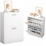 Jalatsikapp valge riidekapp valge riidekapp jalatsiriiul p&ouml;&ouml;ningukapp skandinaavia stiilis 60 cm