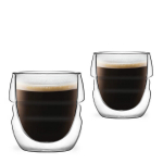 Vialli Design espressotass topeltklaasist seintega Sferico, 70 ml