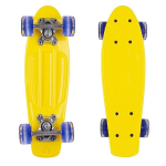 Mini rula WORKER Pico 17" valgustatud ratastega - Yellow