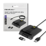 Qoltec Nutikas ID-kaardi lugeja, USB t&uuml;&uuml;p C