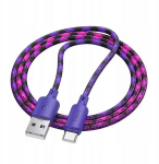 Hoco X116 Usb-a-usb-c kaabel, 3a, 1m, gradientlilla