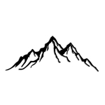 Wallxpert riputatav dekoratsioon Mountain, must