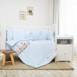 Beebivoodipesu komplekt Lorelli Trend Ranforce Train Blue, 8-osaline