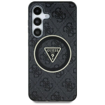 Nutitelefon Guess - GUHMS25LHG4PRTGK - MagSafe 4G s&auml;delev kolmnurkade kott Samsung Galaxy S25 Ultra must