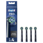 Kahjustatud pakendiga toode. Hambaidhamaste - ORAL-B - Pro Cross Action - 4 t&uuml;kki - Must v&auml;rv - T&auml;iskasvanutele