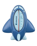 Vannitermomeeter KikkaBoo Plane Mint, kaheotstarbeline, BPA-vaba, 0&ndash;50&deg;C