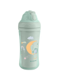 PP tass KikkaBoo Moony Me Mint 220 ml silikoonk&otilde;rrega, lekkekindel