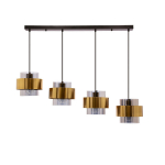 Candellux rippvalgusti Spiega 34-09517, must/messing