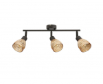Laelamp Candellux AMCOS must 3x40W E14 merevaigukollase klaasist varjudega