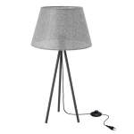 Laualamp Candellux Tinco, must kolmjalgjalg, hall kangast vari, E27