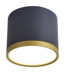 Candellux LED laevalgusti Tuba, must/kuldne