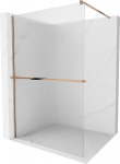 Mexen Kioto+ du&scaron;isein riiuliga Walk-in 140 x 200 cm, triibuline, roosa kuld - 800-140-121-60-09, 140 x 200 cm