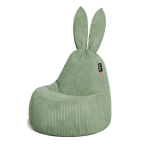 Laste tumba Qubo Baby Rabbit FEEL FIT, praktiline roheline veluur