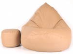 Tumba Mega Comfort XXL, kunstnahast, helepruun