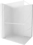 Mexen Kioto+ du&scaron;inurk riiuliga Walk-in 70 x 200 cm, h&auml;rmatis, valge - 800-070-121-20-30