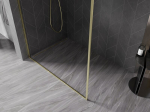 Mexen Kioto-F du&scaron;ipaneel Walk-in raamiga 50 x 202 cm, l&auml;bipaistev 8 mm, kuldne harjatud - 800-050-104-55-00