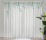 Eurofirany kardin Betsy, 350x250 cm, valge/roheline