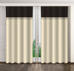 Eurofirany pimendav kardin ZMH-151, 160x250 cm, pruun/kreemikas