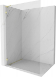 Mexen Lunar L du&scaron;iseina walk-in vasak 90 x 200 cm, l&auml;bipaistev 8 mm, kuldne harjatud - 830L-090-000-55-00-L