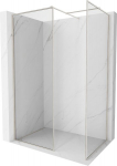 Mexen Kioto-F du&scaron;isein Walk-in raamiga 105 x 100 cm, l&auml;bipaistev 8 mm, harjatud nikkel - 800-105-202-04-97-100