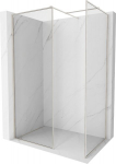 Mexen Kioto-F Walk-in du&scaron;inurk koos raamiga 120 x 120 cm, l&auml;bipaistev 8 mm, harjatud nikkel - 800-120-202-04-97-120