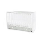 Muudetav beebivoodi Lorelli Dream New, 60x120 cm, valge/heleroheline