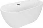 Mexen Eos vabad&aacute;lluvanne 150 x 75 cm, valge, &uuml;lejooks gun gray harjatud - 52471507500-66