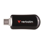 USB pulk USB m&auml;lu - VERBATIM - Plectra - 64 Go - USB 3.2 Gen 1 - USB-C - Must