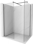 Mexen Kioto du&scaron;isein Walk-in 155 x 110 cm, l&auml;bipaistev, must - 800-155-202-70-00-110