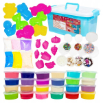 Slime pol&uuml;meersavi vormid kaunistused glitter komplekt lastele Click4Toys