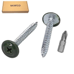 Isekeeruvad puidukruvid, komplekt 150 tk, 4.2 x 38 mm, rohelised &mdash; paigalduskruvid, tisleritarvikud, kinnitusvahendid, plaadikruvid, remondikomplekt, t&ouml;&ouml;koja t&ouml;&ouml;riistad, korrosioonikindlad kruvid