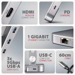 S&uuml;learvuti alus - AXAGON - HMC-STND - USB-C - 100W - HDMI 2.0