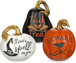 Kunstk&otilde;rvitsate komplekt 3 tk S&uuml;gisene kaunistus Halloweeni dekoratsioon &mdash; halloween kaunistused, s&uuml;giskaunistused koju, vaigust kujukesed, vintage k&otilde;rvitsad, s&uuml;gisseade, terrassi kaunistused, halloween aksessuaarid